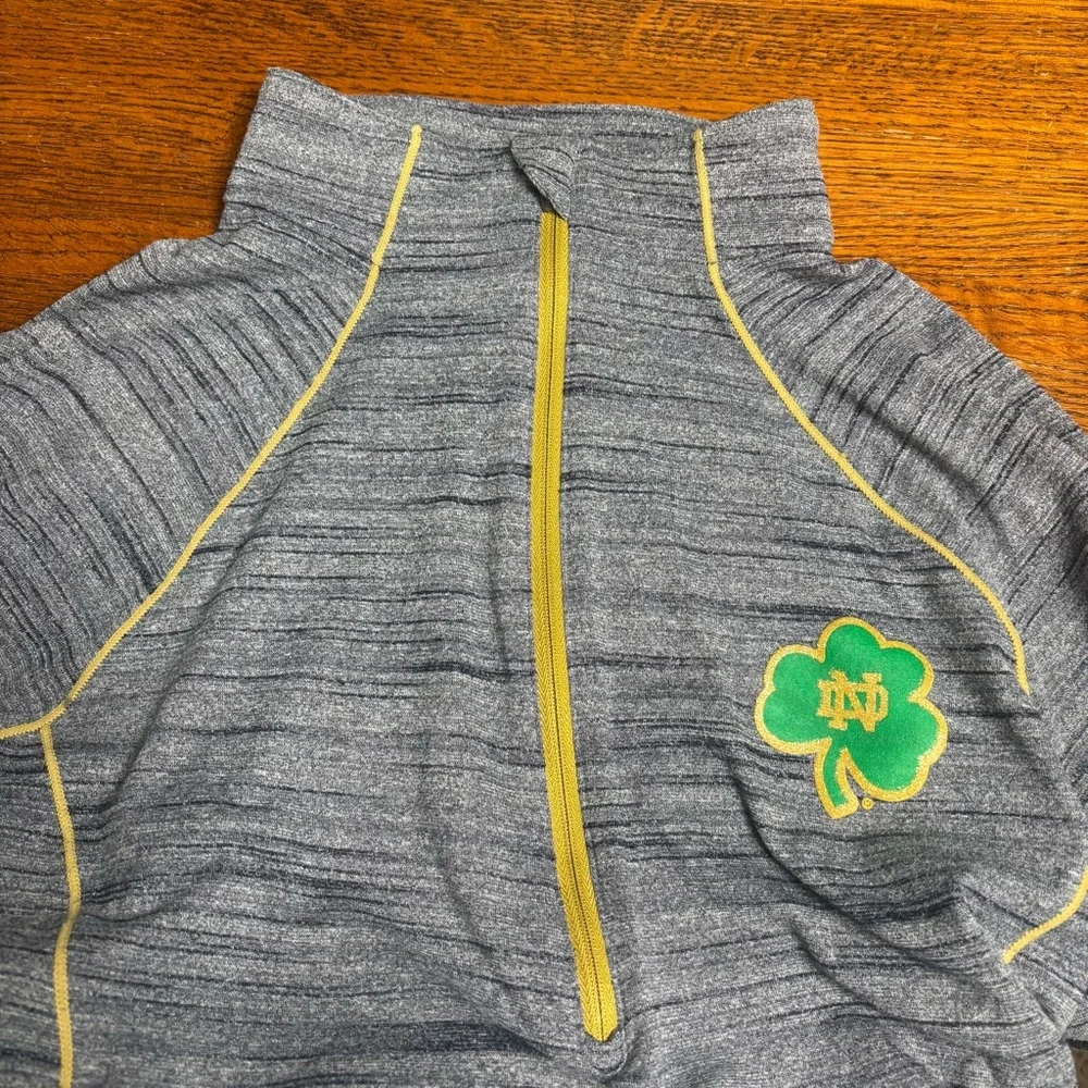 Under Armour Women’s L Gray 1/4 Zip Pullover Univ. of Notre Dame Logo - Picture 4 of 12